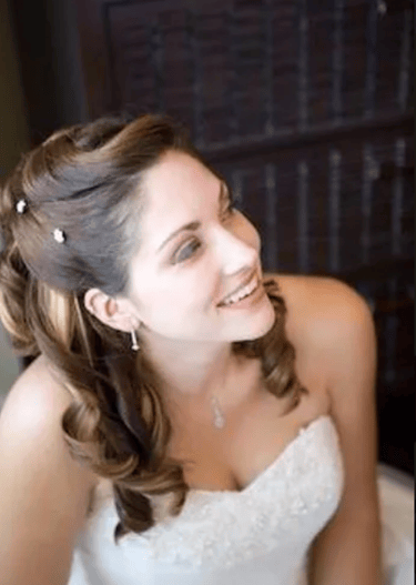 Wedding hair styling