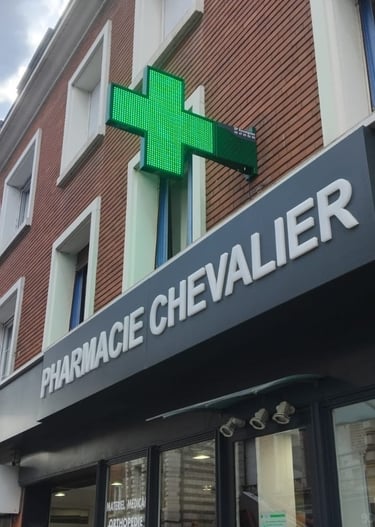 Enseigne signalétique d'une pharmacie fait par MB2S