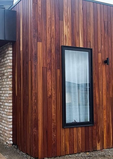 Timber cladding installed by Dylan Ludbrook Carpentry in Geelong