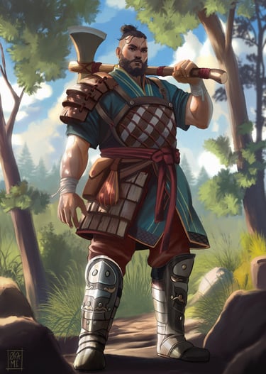 illustration character design bucheron charadesign personnage
