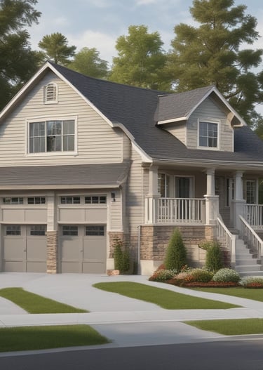 A chic transitional living home with silver and gray accents sparkling under soft lighting.