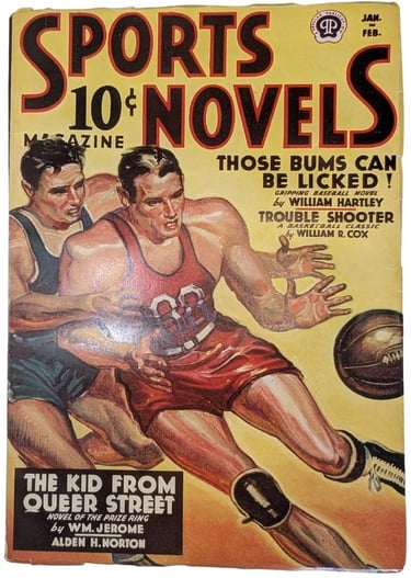 Sports Novels Magazine - Jan/Feb 1940 Basketball Cover