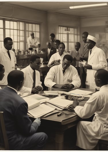 Teams of pharmaceutical salespeople in action across various regions of Burkina Faso.