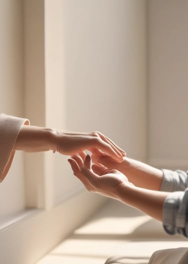 An abstract image symbolizing emotional release and relief.