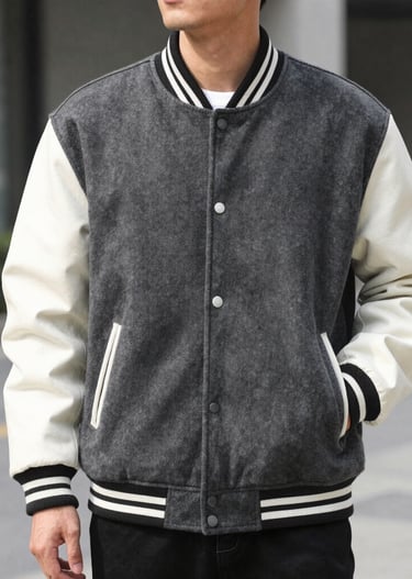 Close-up shot of soft fabric and detailed stitching on a crew & co sweatshirt.