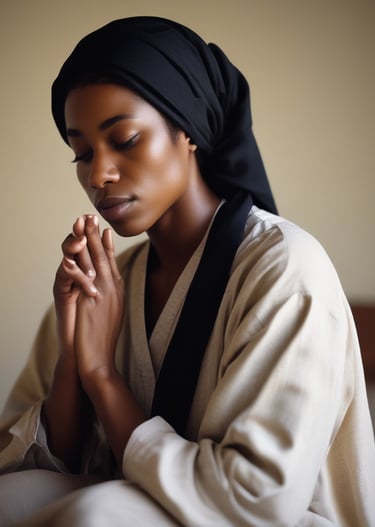 Two individuals are engaged in prayer at a historic stone wall. One is seated on a white chair with a hat and traditional attire, positioned in front of small tables holding books. The other individual is standing, facing the wall, appearing to place a note between the stones.