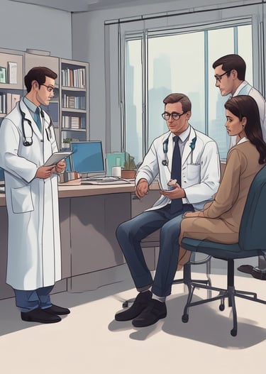 A tablet displaying the word 'Anxiety' in bold letters with a bright pink background and neon green scribbles. The tablet is placed on a white surface next to a white stylus pen.