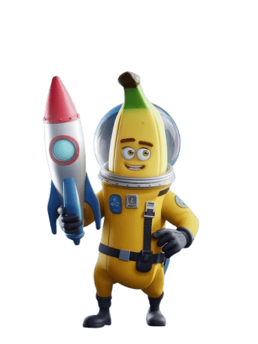 a banana bananafruit with a banana banana