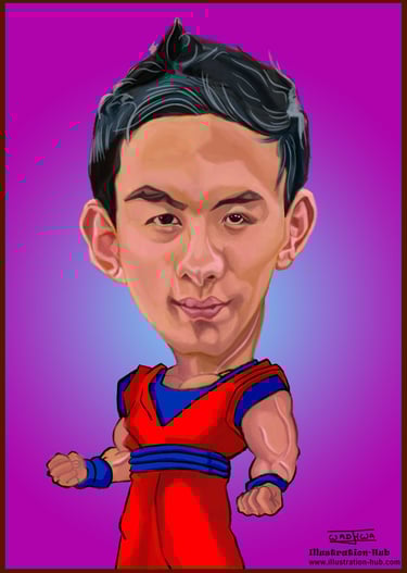 a cartoon character in a cartoon style