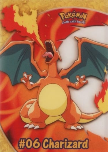 Clear Card PC3 Charizard Topps Pokémon series 2 US front