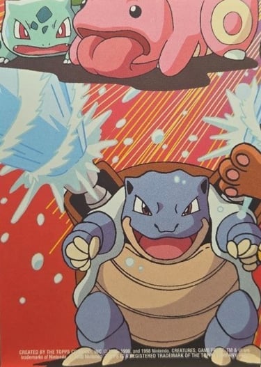 Stick ons 2 of 10 Nidoking Topps Pokémon series 2 US back