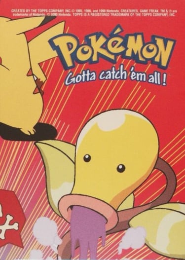 Stick ons 7 of 10 Geodude Topps Pokémon series 2 US back