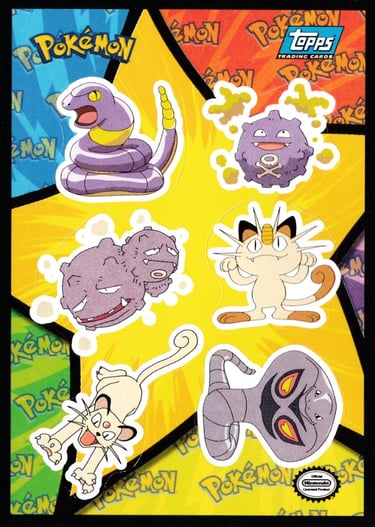 Stickers S15 Topps Pokémon the first movie