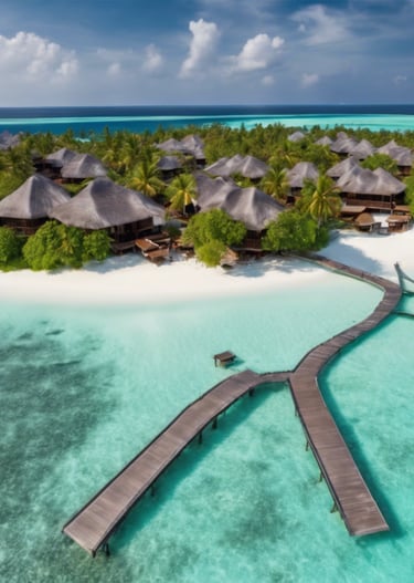 aerial photograph of islands