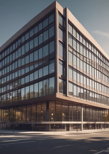 A directory display encased in an arched brick structure with a glass cover. The word 'DIRECTORY' is prominently displayed at the top, and a single sheet with information is posted inside. The surrounding brickwork features a mix of reddish and brown bricks, with two large wooden columns on either side of the glass display.
