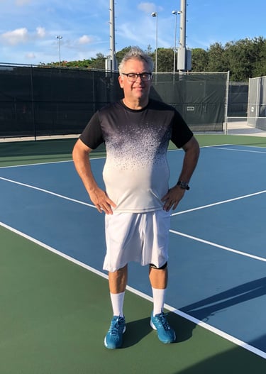 It's always good to take your tennis photo before play begins.