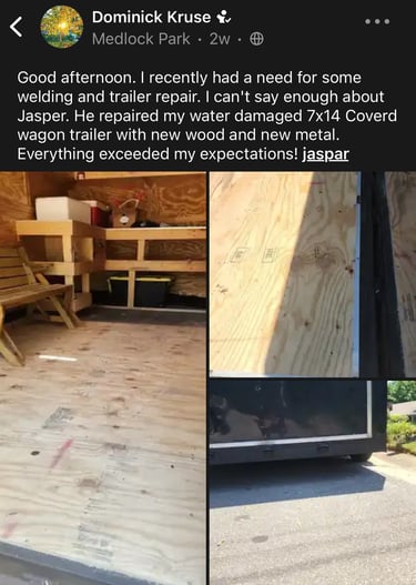 nextdoor review for jstarr fabrication