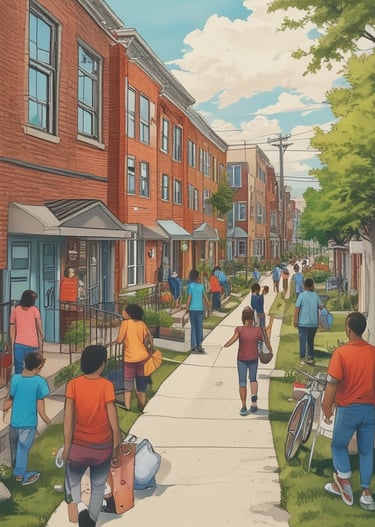 high-rise building near city under boue sky