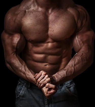 a man with a muscular body and a muscular body