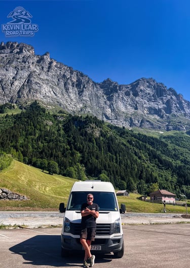 Susten Pass Switzerland with me and my campervan