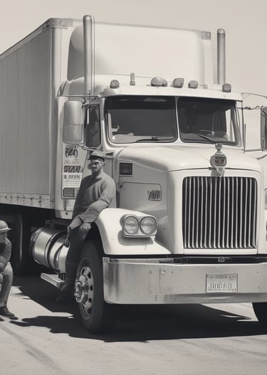 A team of drivers engaged in training and skill development activities.