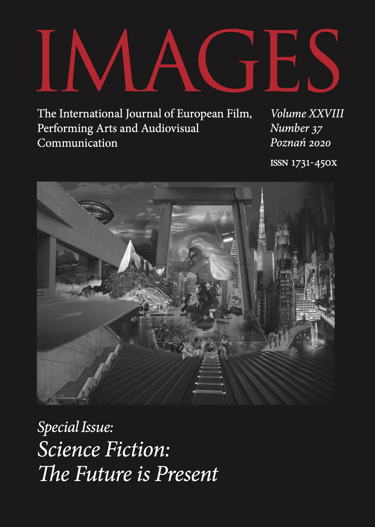 Czarno biała fotografia na czarnym tle z czerwonymi napisami