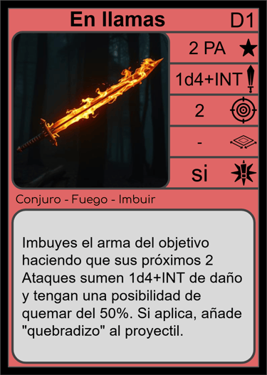 Conjuro "En Llamas".