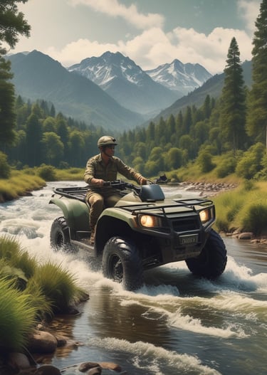 A serene landscape showcasing a diverse ecosystem with various plants and wildlife.