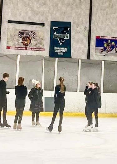 Kathryn Hudson on ice pair coach, British Ice skating camps