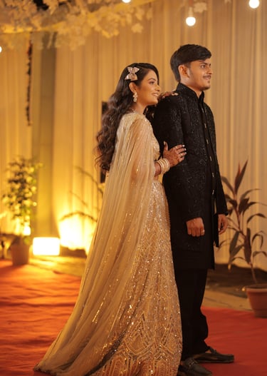 best couple photography with reception function r&d bridal makeup studio and salon vadodara