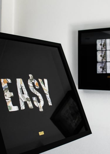 A PICTURE OF A MONEY FRAME FOR MOTIVATION