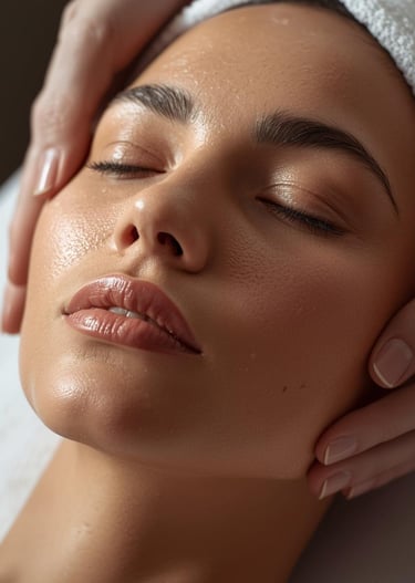 woman with refined skin texture