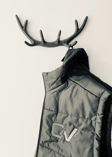 GigaVolt workwear hanging on a hook
