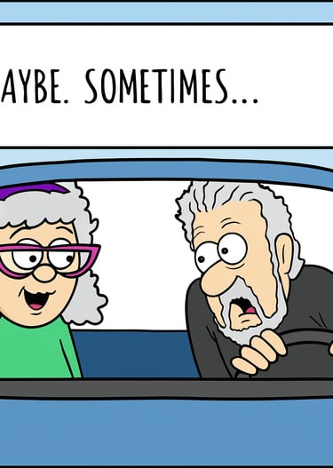 Deni and Earl “Road Trip” nearly every day, praying for souls as they go.