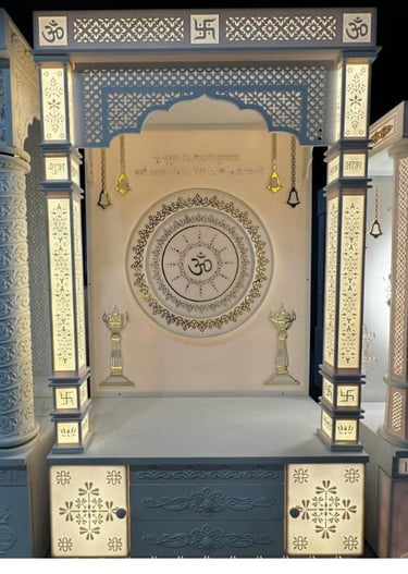 Corian temple 4x8 two pillar 