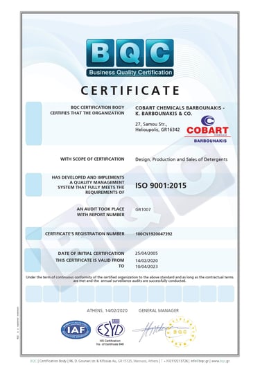 ISO 9001:2015 Certification