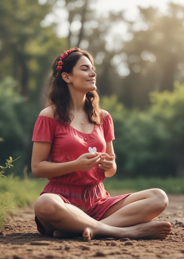Close-up of hands writing in a journal with soft natural light.