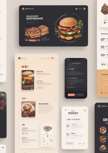 Close-up of hands sketching logo concepts on paper with neon yellow accents.