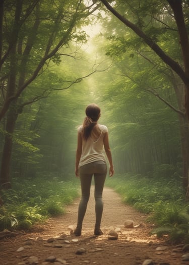 Close-up of hands gently holding crystals with soft beige background.
