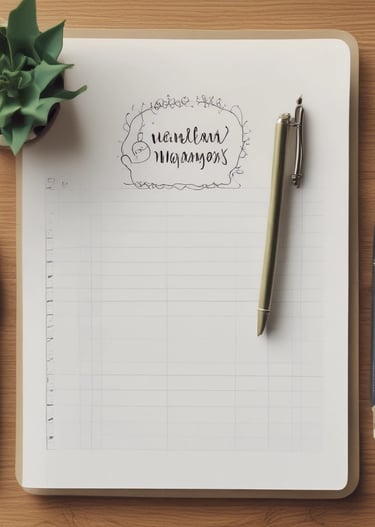 Close-up of a journal with handwritten notes and a green pen, symbolizing new habits.