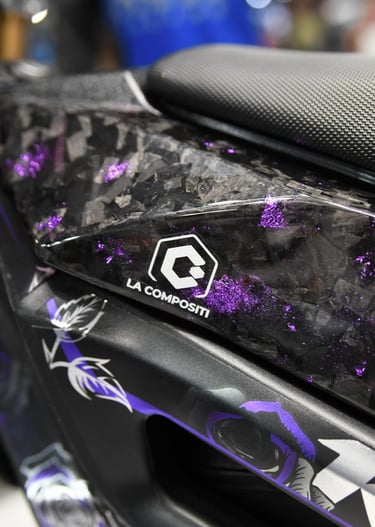 forged carbon colored