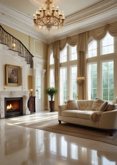 Bright and airy office space being meticulously cleaned and maintained by a staff member.