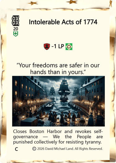 Intolerable Acts of 1774