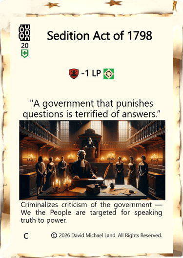 Sedition Act of 1798