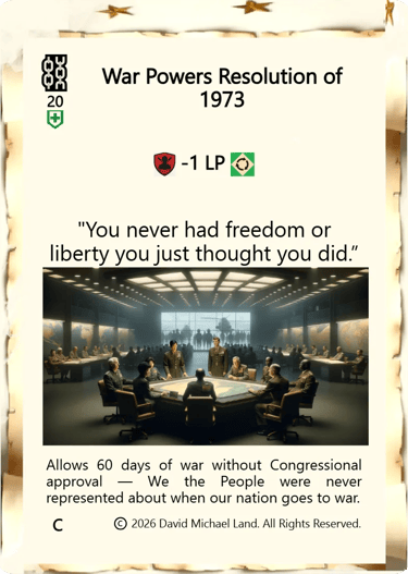 War Powers Resolution of 1973