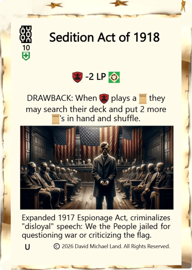 Sedition Act of 1918