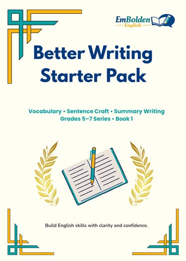 Better Writing Starter Pack cover for Grades 5–7