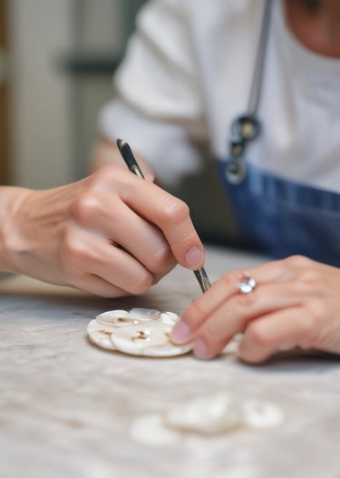 Luxurious rolls of Loropiana fabric showcasing rich textures and natural colors.