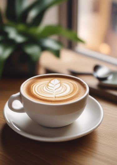 Illustration of a fun coffee cup with steam shaped like music notes representing live music events.