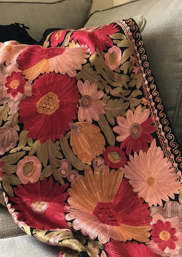 Custom, Embroidered SwanLAgo throw